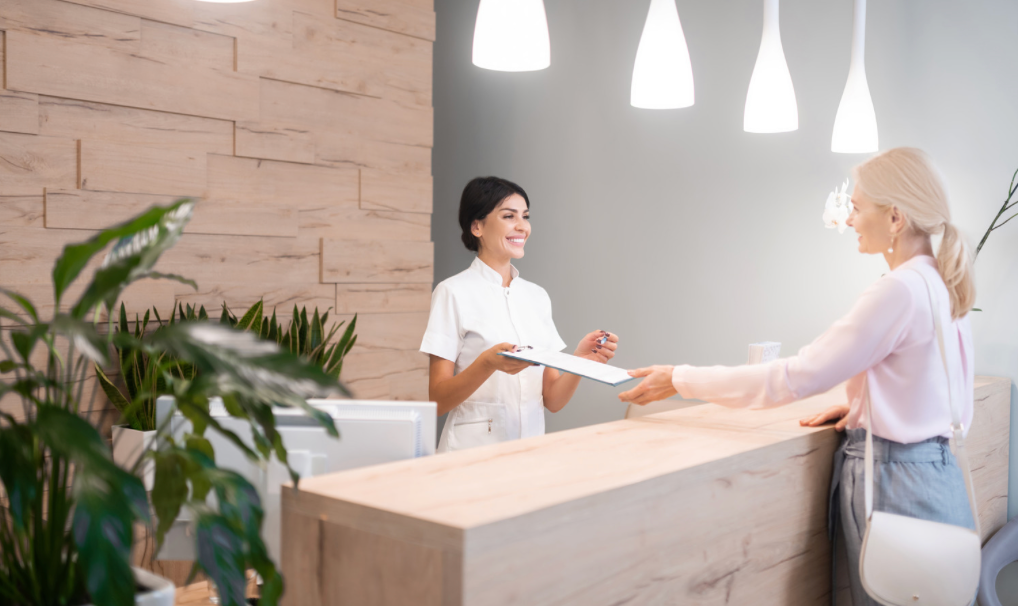 Sleep specialist greeting a patient at The Sleep Institute 