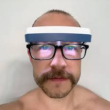 Man wearing Luminette 3 Light Therapy Glasses