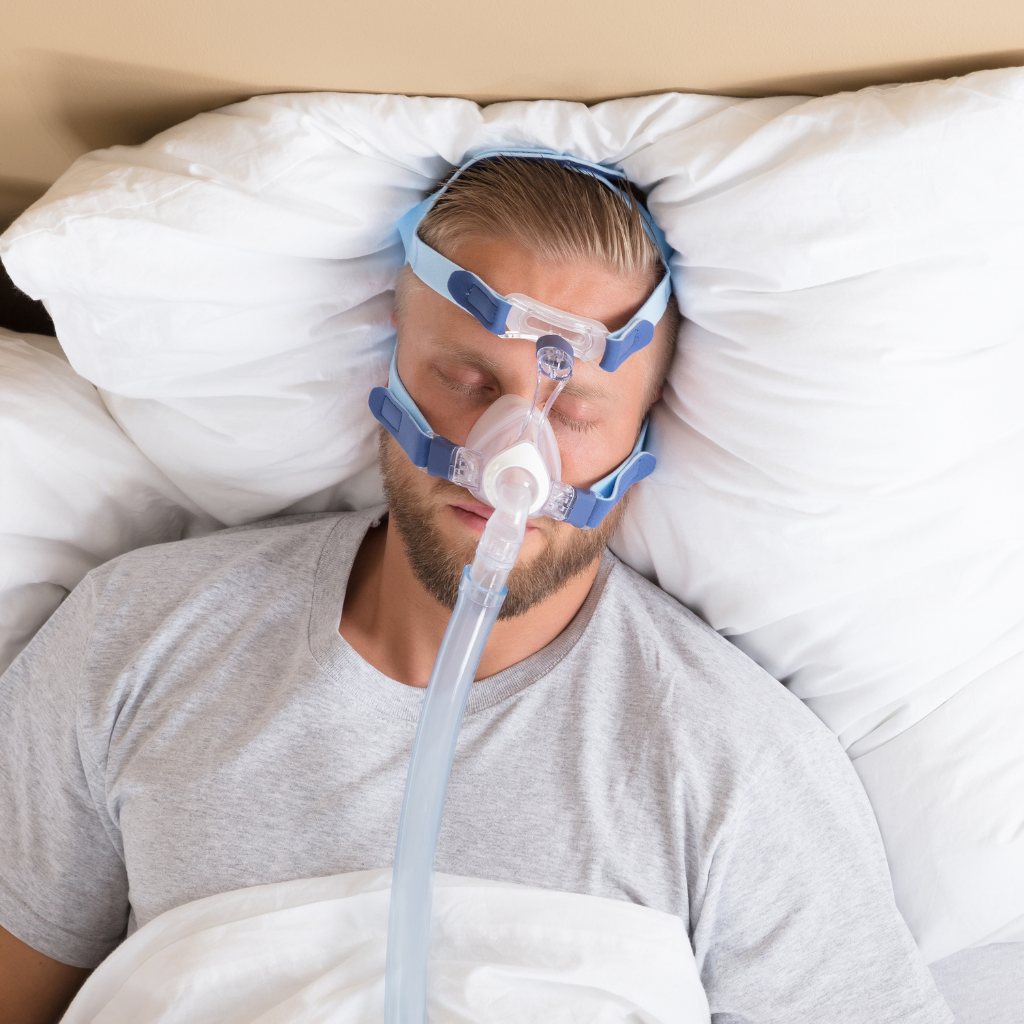 Sleeping with cpap machine