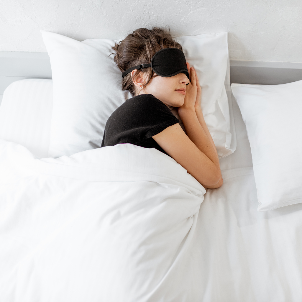 Woman experiencing improved sleep after working with The Sleep Institute 