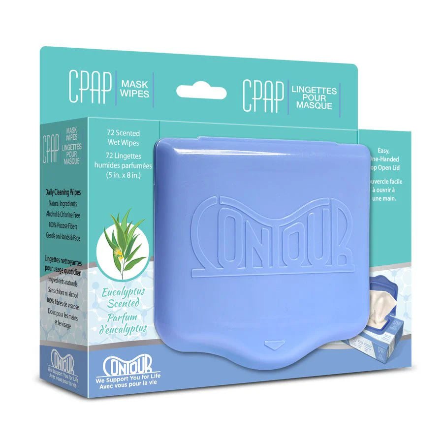 Contour CPAP Wipes (Unscented Or Eucalyptus, 72 Wipes/Pack) - The Sleep Institute