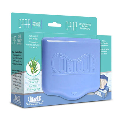 Contour CPAP Wipes (Unscented Or Eucalyptus, 72 Wipes/Pack) - The Sleep Institute