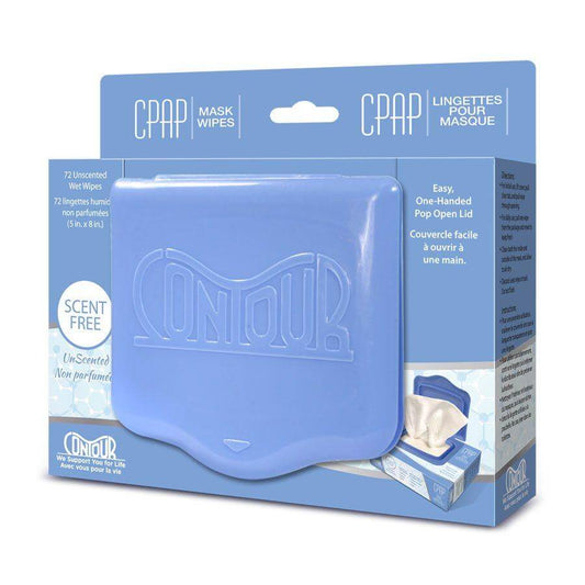 Contour CPAP Wipes, Unscented, 72 Wipes/Pack
