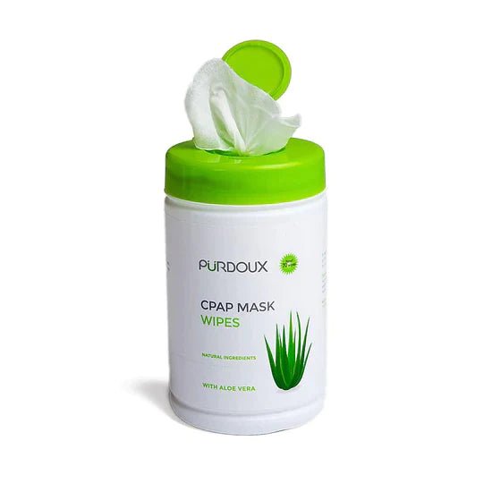 Purdoux CPAP Mask Wipes Canister - Aloe Vera Unscented